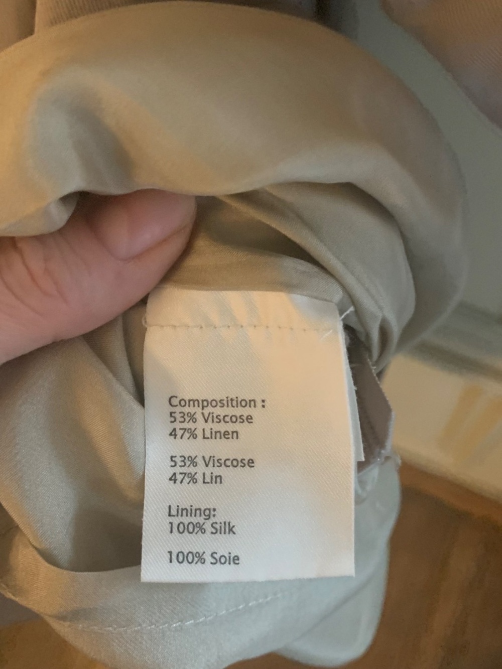 3.1 Phillip Lim Linen Safari Wrap Dress, 100% silk lining (8) - Picture 7 of 7